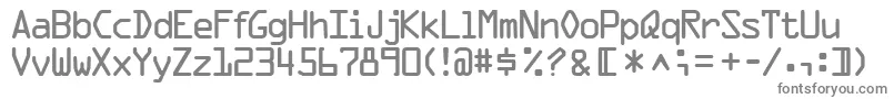 Czcionka Ocr1sskRegular – szare czcionki