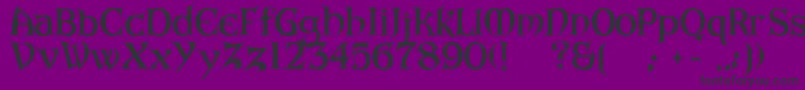 ArkhamBold Font – Black Fonts on Purple Background