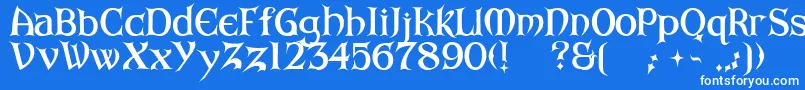 ArkhamBold-fontti – valkoiset fontit sinisellä taustalla