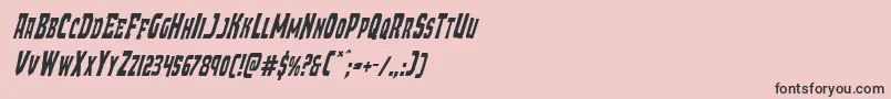 Шрифт Demonpriestcondital – чёрные шрифты на розовом фоне