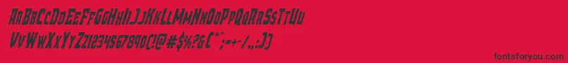 Шрифт Demonpriestcondital – чёрные шрифты на красном фоне