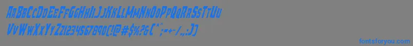 Demonpriestcondital Font – Blue Fonts on Gray Background