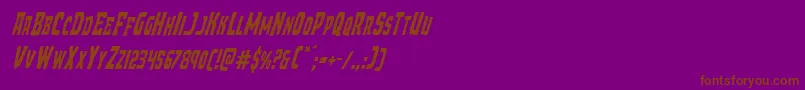 Demonpriestcondital-fontti – ruskeat fontit violetilla taustalla