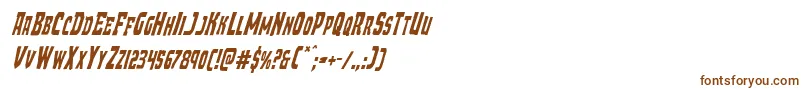 Demonpriestcondital-fontti – ruskeat fontit valkoisella taustalla