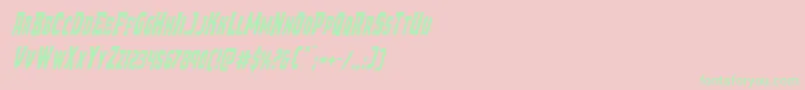 Demonpriestcondital Font – Green Fonts on Pink Background