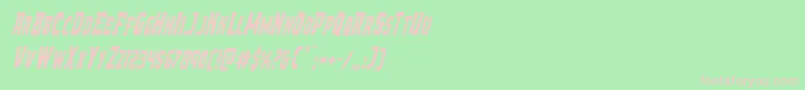 Шрифт Demonpriestcondital – розовые шрифты на зелёном фоне