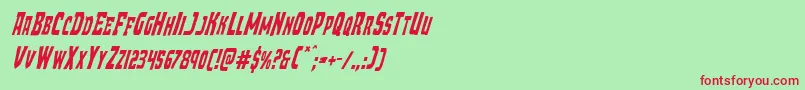 Demonpriestcondital Font – Red Fonts on Green Background