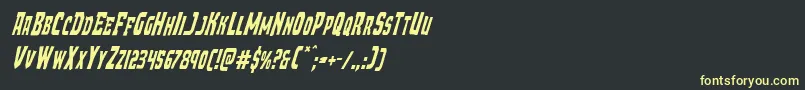 Demonpriestcondital Font – Yellow Fonts on Black Background