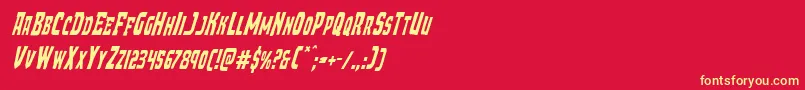 Demonpriestcondital Font – Yellow Fonts on Red Background