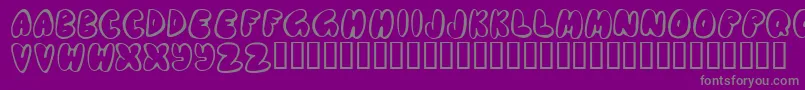 Chubb ffy Font – Gray Fonts on Purple Background