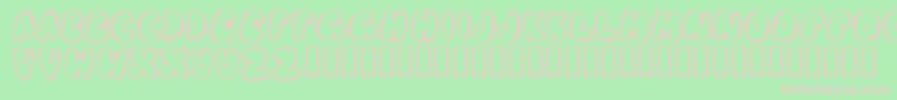 Chubb ffy Font – Pink Fonts on Green Background