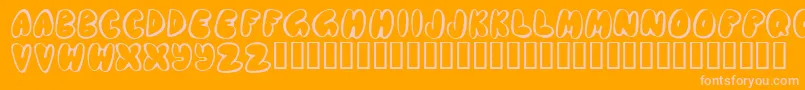 Chubb ffy Font – Pink Fonts on Orange Background
