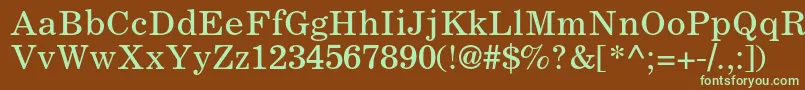 Шрифт Coronaltstd – зелёные шрифты на коричневом фоне