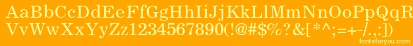 Coronaltstd Font – Yellow Fonts on Orange Background