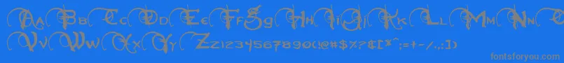 fuente Neverwinter – Fuentes Grises Sobre Fondo Azul