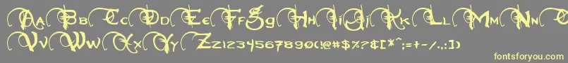 fuente Neverwinter – Fuentes Amarillas Sobre Fondo Gris