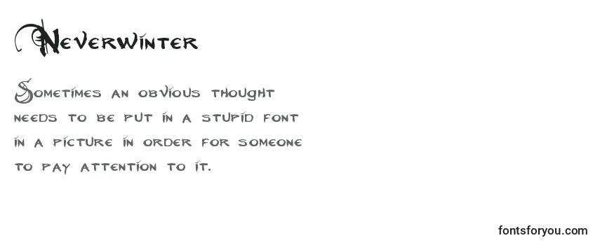 Neverwinter (103632)-fontti