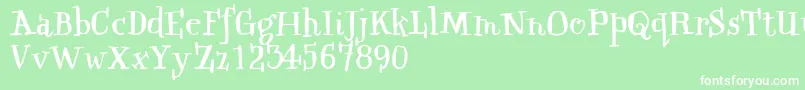 QwinkwellFree Font – White Fonts on Green Background