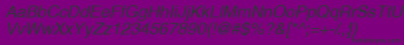 ThaibangkoksskItalic Font – Black Fonts on Purple Background