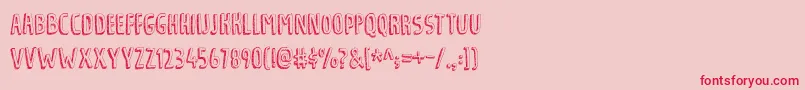 TradizionalDemo Font – Red Fonts on Pink Background