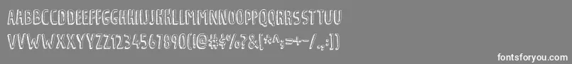 フォントTradizionalDemo – 灰色の背景に白い文字