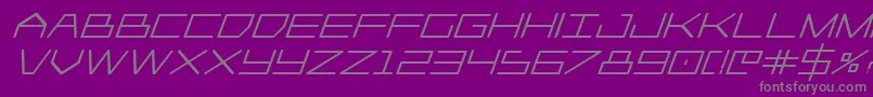 Шрифт Player1upheavyital – серые шрифты на фиолетовом фоне