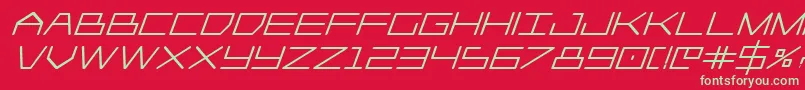 fuente Player1upheavyital – Fuentes Verdes Sobre Fondo Rojo