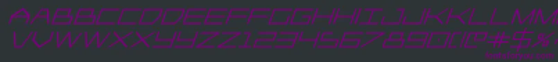 Player1upheavyital Font – Purple Fonts on Black Background