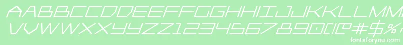 Player1upheavyital Font – White Fonts on Green Background