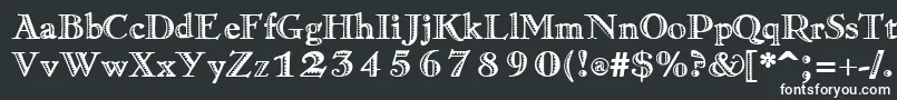 RamonaRegular Font – White Fonts on Black Background