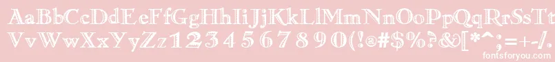 RamonaRegular Font – White Fonts on Pink Background