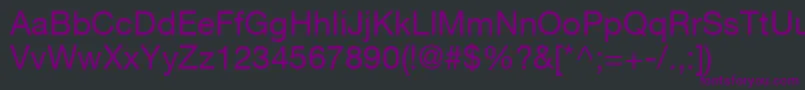 Шрифт HelveticaLt55Roman – фиолетовые шрифты на чёрном фоне