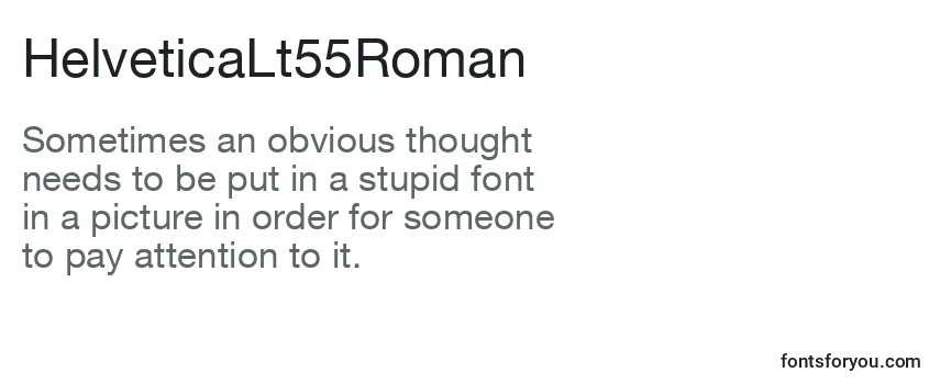 Шрифт HelveticaLt55Roman