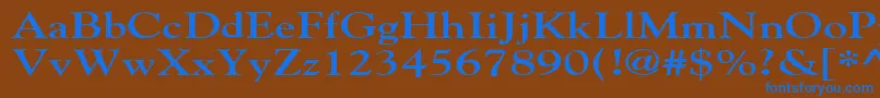 More about GildebroadBold Font GildebroadBold Font – Blue Fonts on Brown Background