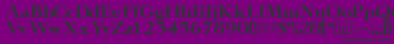 フォントTeronodisplayssk – 紫の背景に黒い文字