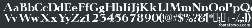 フォントTeronodisplayssk – 黒い背景に白い文字