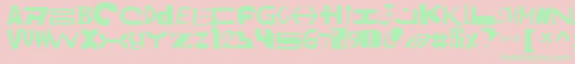 Amalv2 Font – Green Fonts on Pink Background