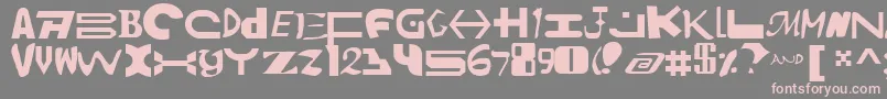 Amalv2-Schriftart – Rosa Schriften auf grauem Hintergrund