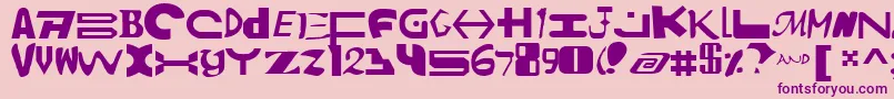 Amalv2 Font – Purple Fonts on Pink Background