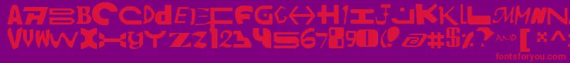 Amalv2 Font – Red Fonts on Purple Background