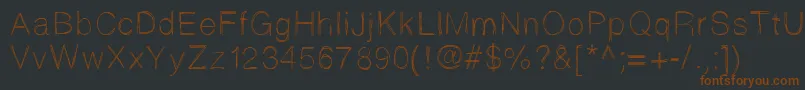 Sketchtica Font – Brown Fonts on Black Background