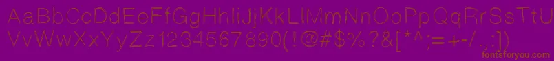 Sketchtica Font – Brown Fonts on Purple Background