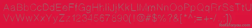 Sketchtica Font – Gray Fonts on Red Background