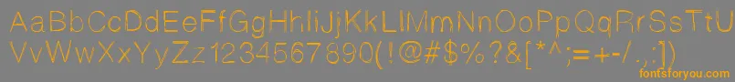Sketchtica-Schriftart – Orangefarbene Schriften auf grauem Hintergrund
