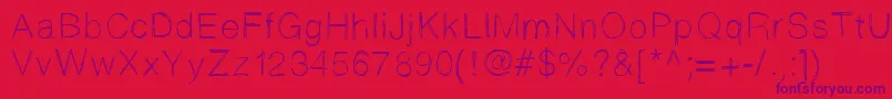 Sketchtica Font – Purple Fonts on Red Background