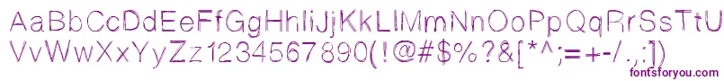 Sketchtica Font – Purple Fonts on White Background