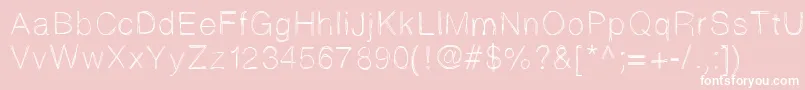 Sketchtica Font – White Fonts on Pink Background