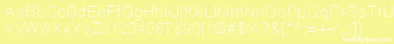 Sketchtica Font – White Fonts on Yellow Background