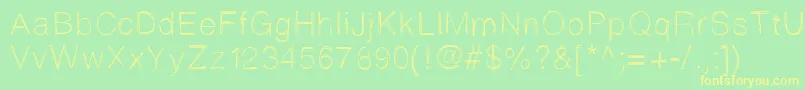 Sketchtica Font – Yellow Fonts on Green Background