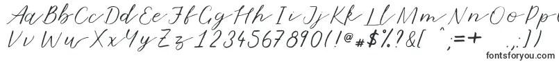 Шрифт Marmalade – каллиграфические шрифты